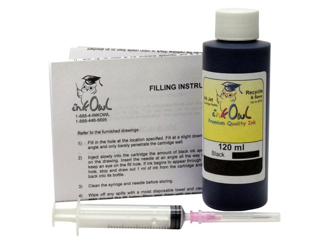 Black 120ml Kit for use in CANON printers - dye-based ink